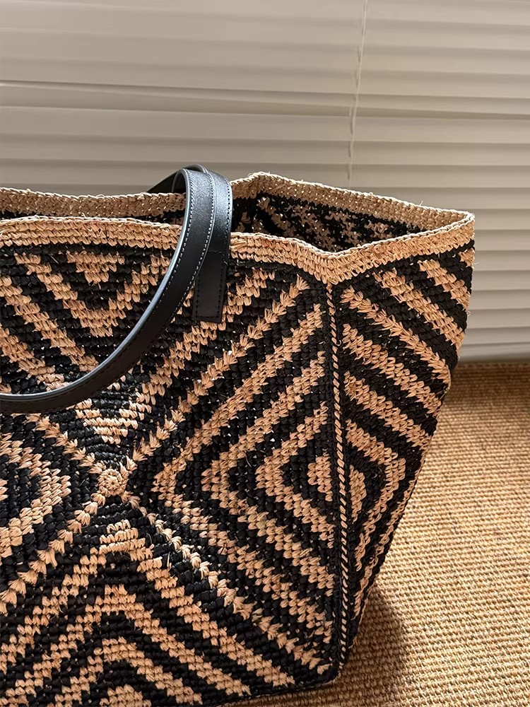 Büyük Boy, Geniş Raffia Hasır  - Women'S Raffia Bags incelemesi ve fiyatı
