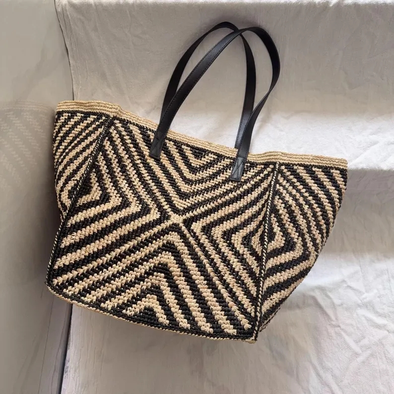 Büyük Boy, Geniş Raffia Hasır  - Women'S Raffia Bags incelemesi ve fiyatı